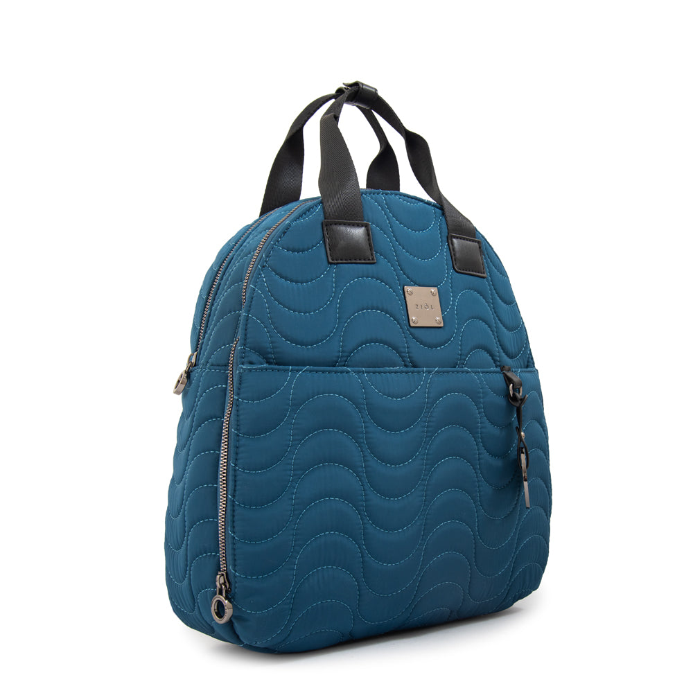 Mochila abigail mediana petroleo oscuro
