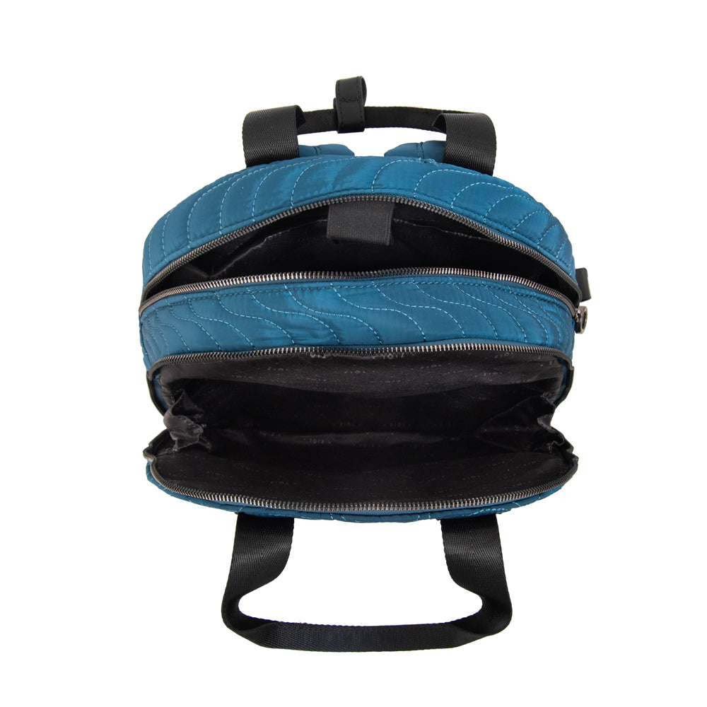 Mochila abigail mediana petroleo oscuro