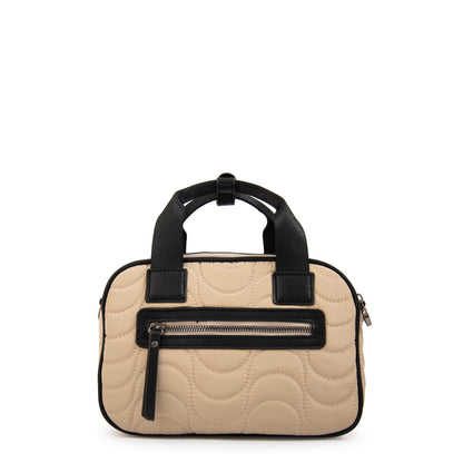 Cartera bandolera abigail mediana beige