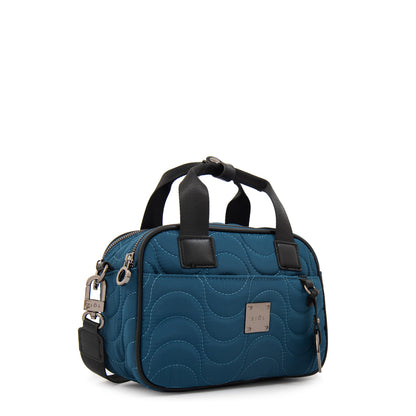 Cartera bandolera abigail mediana petroleo oscuro
