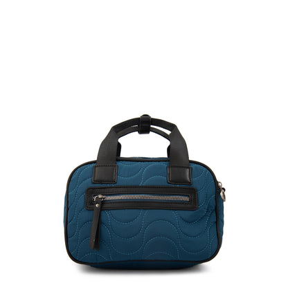 Cartera bandolera abigail mediana petroleo oscuro