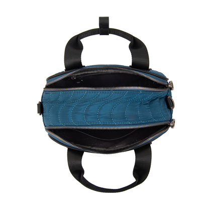 Cartera bandolera abigail mediana petroleo oscuro