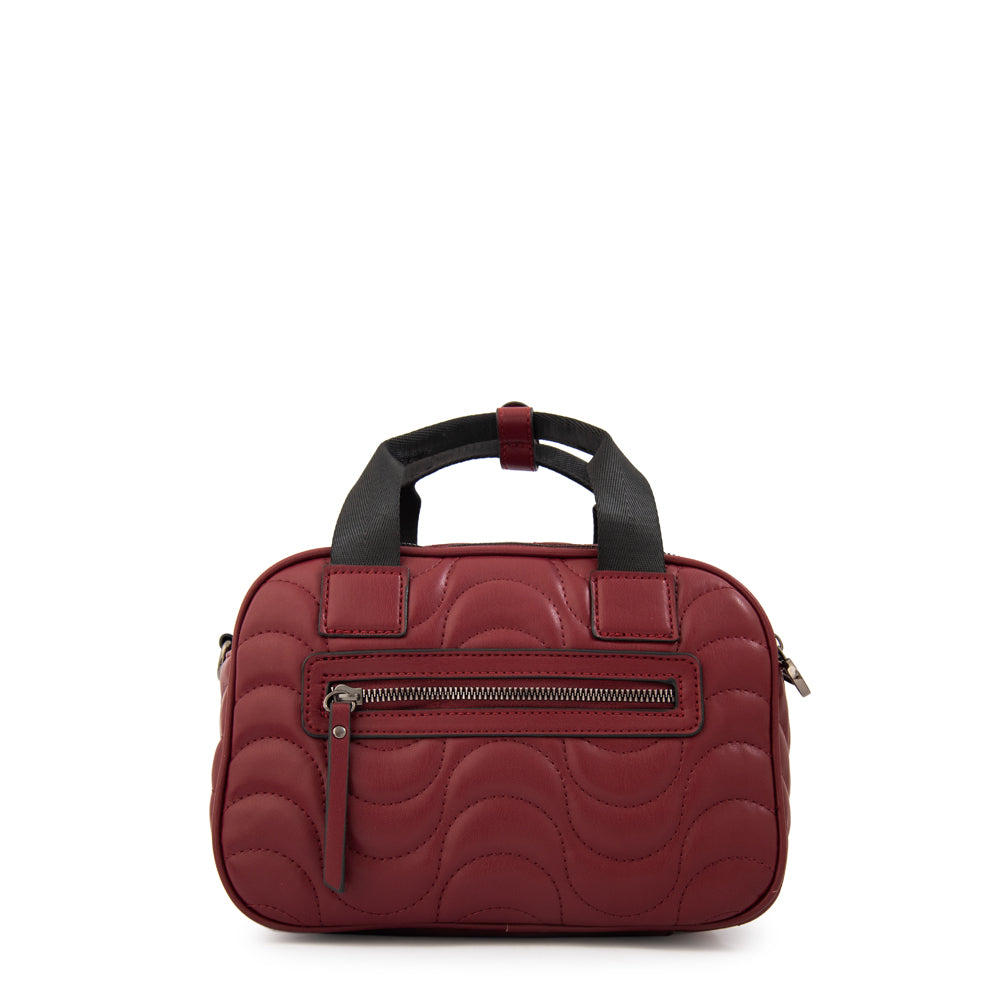 Cartera bandolera abigail mediana burdeo