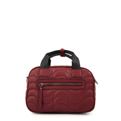 Cartera bandolera abigail mediana burdeo