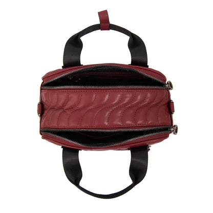 Cartera bandolera abigail mediana burdeo