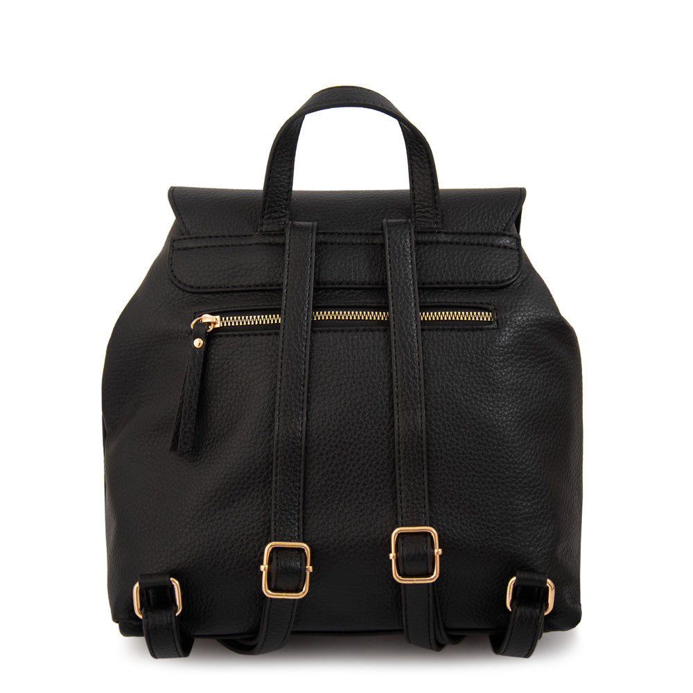Mochila con tapa anastasia negro
