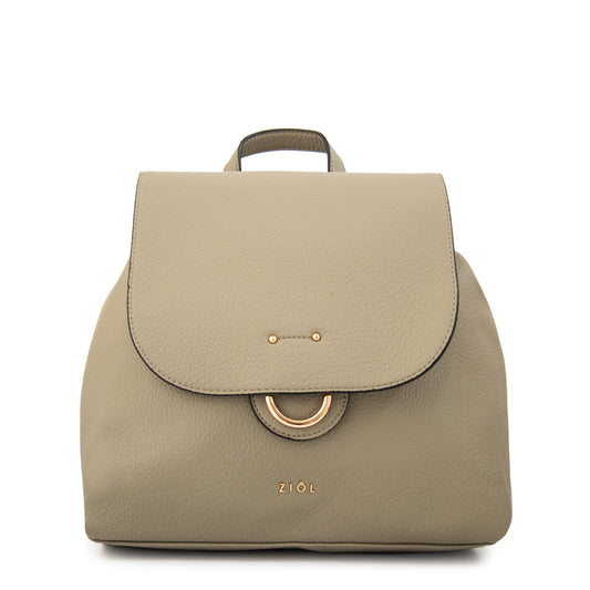 Mochila con tapa anastasia mediana gris oscuro