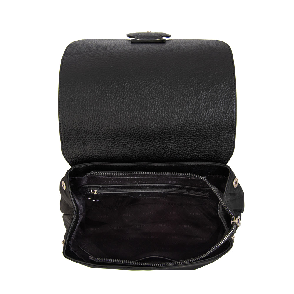 Mochila con tapa anastasia mediana negro