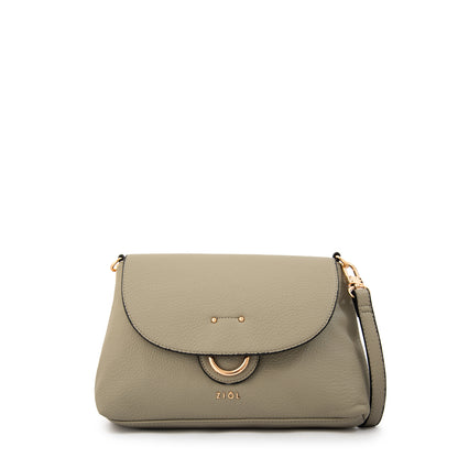Cartera bandolera anastasia mediana gris oscuro