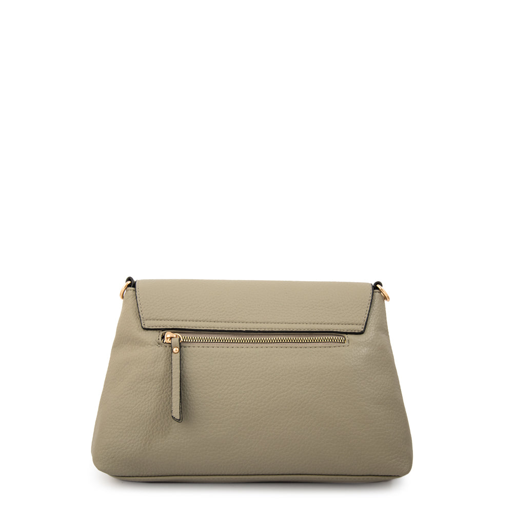 Cartera bandolera anastasia mediana gris oscuro