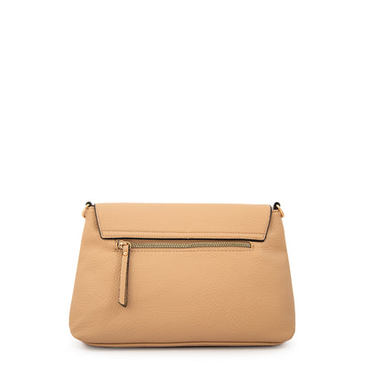 Cartera bandolera anastasia mediana beige oscuro