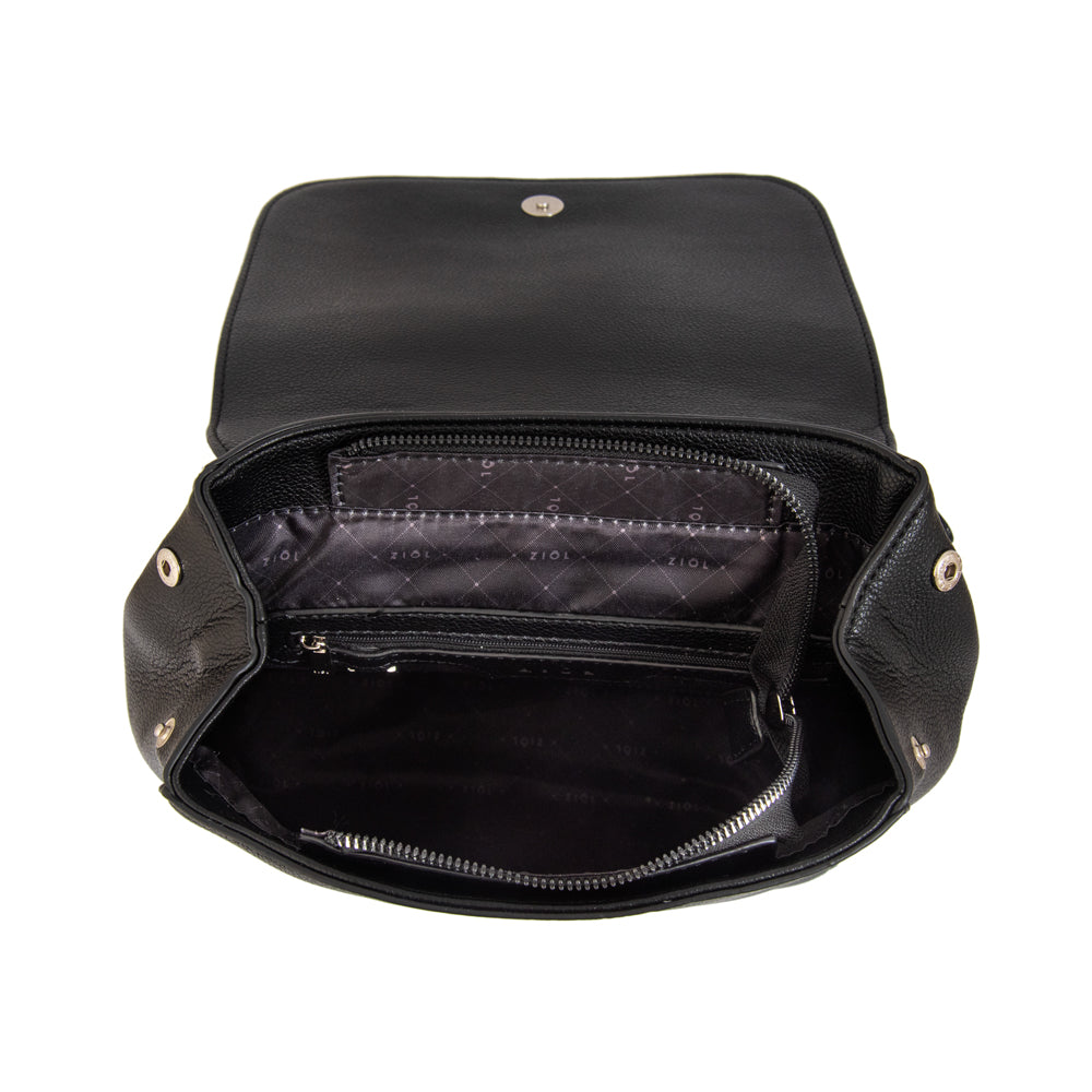 Mochila con tapa susana mediana negro