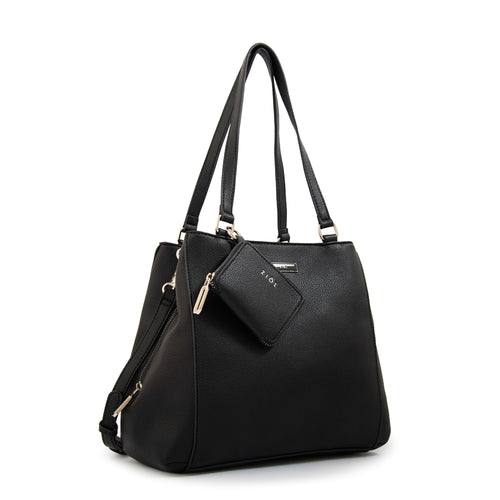 Cartera tote tres divisiones susana grande negro
