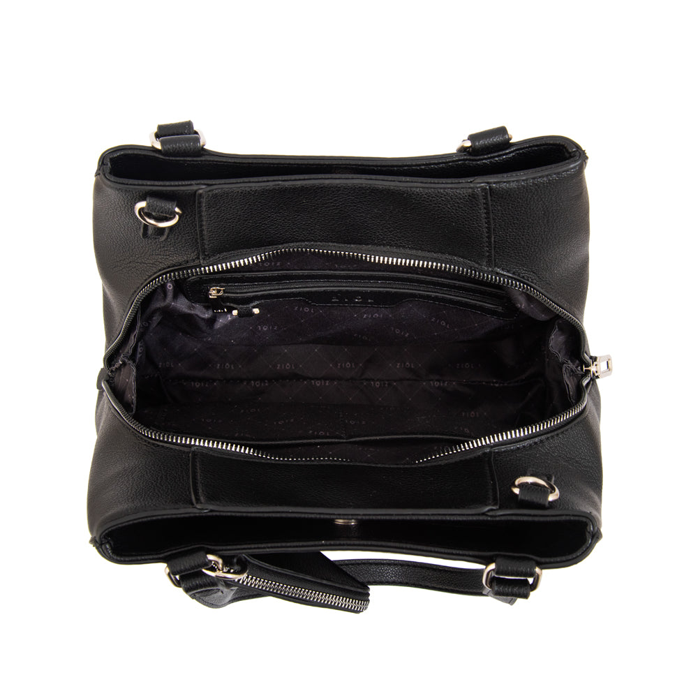 Cartera tote tres divisiones susana grande negro – ZiolBags Chile