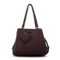Cartera tote tres divisiones susana grande café oscuro
