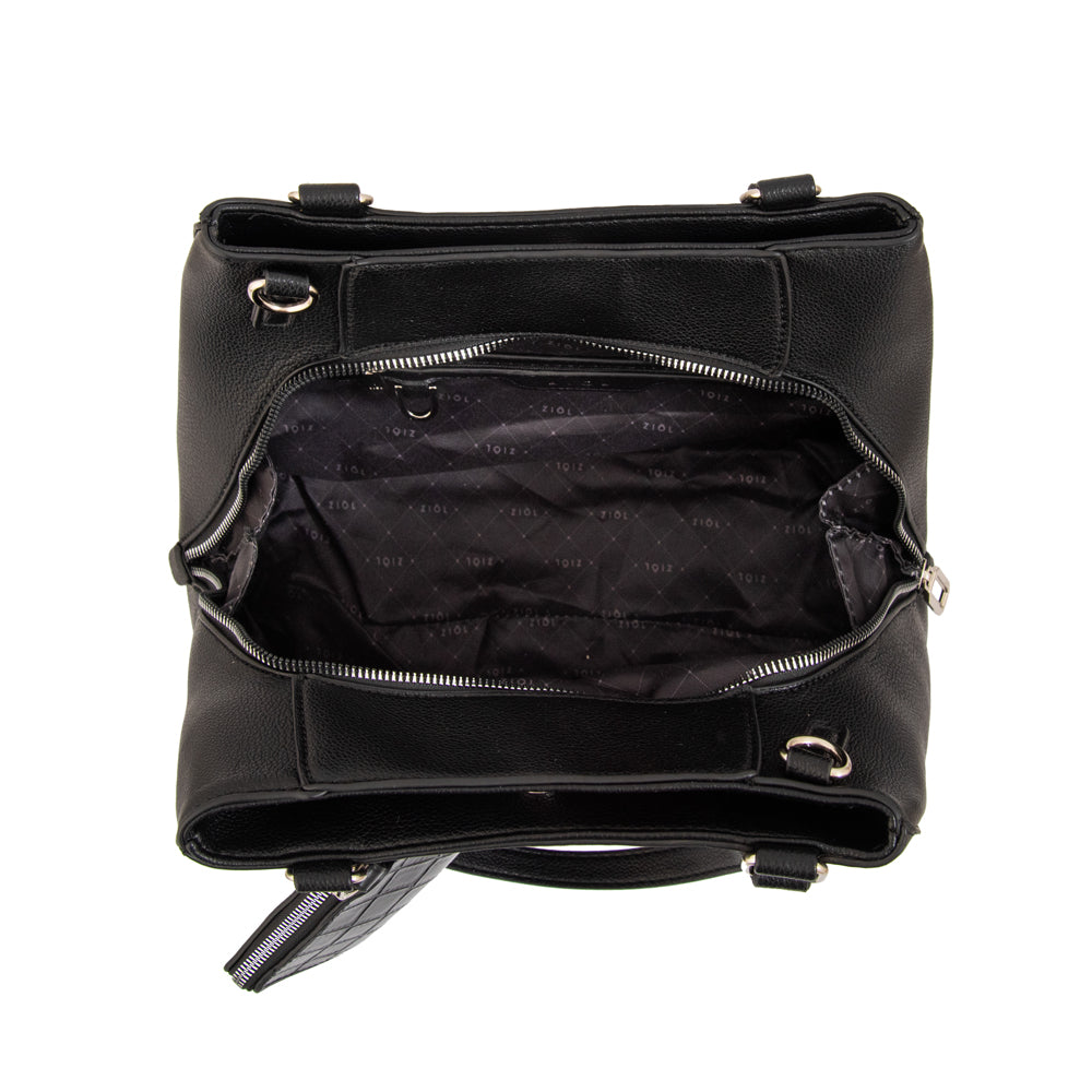 Cartera tote tres divisiones susana grande negro