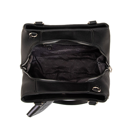 Cartera tote tres divisiones susana grande negro