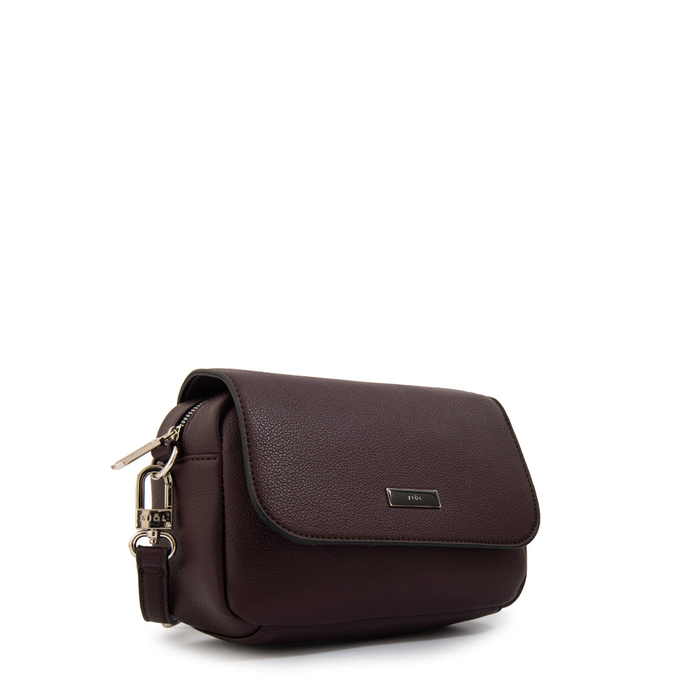 Cartera bandolera susana pequeña café oscuro