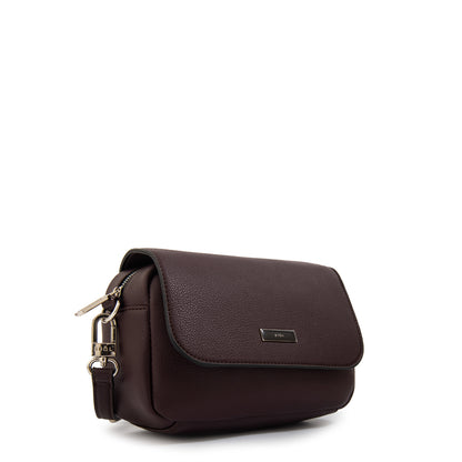 Cartera bandolera susana pequeña café oscuro