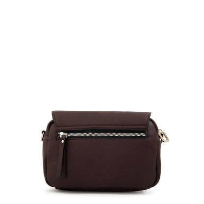 Cartera bandolera susana pequeña café oscuro
