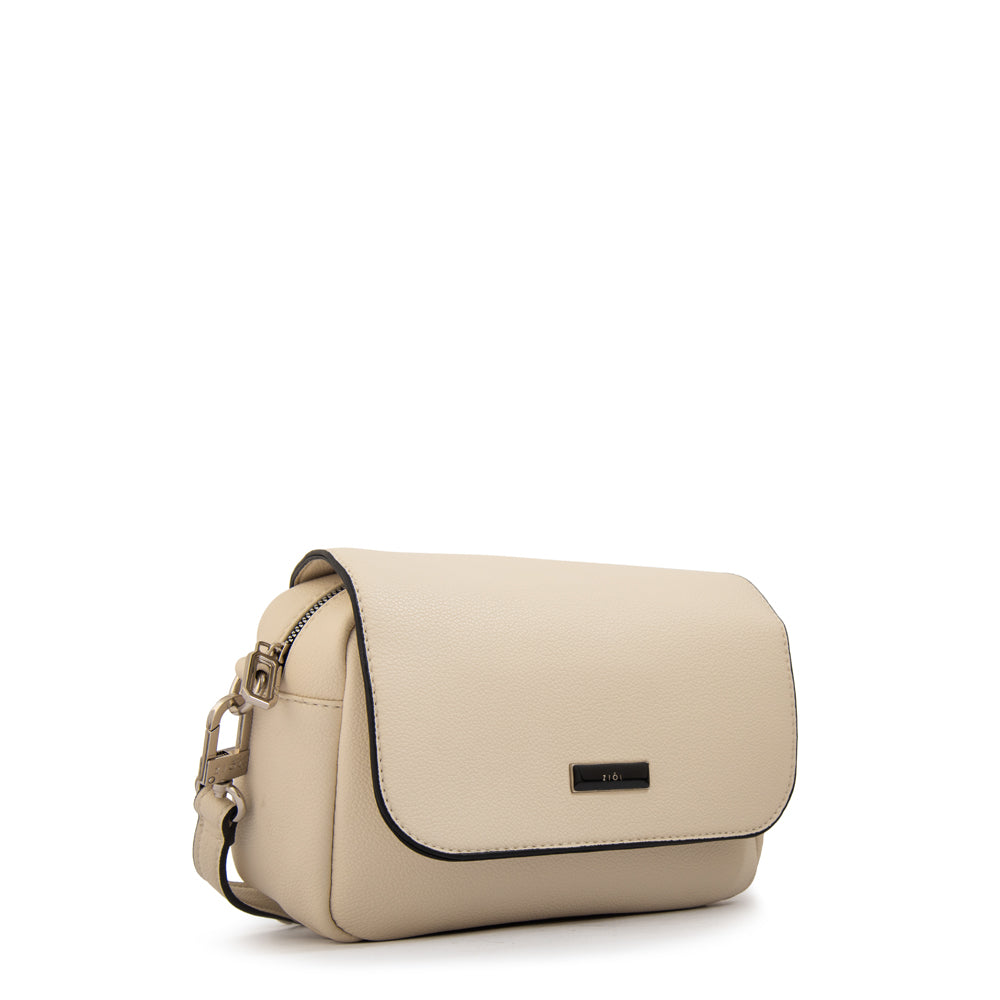 Cartera bandolera susana pequeña blanco crudo