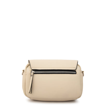 Cartera bandolera susana pequeña blanco crudo