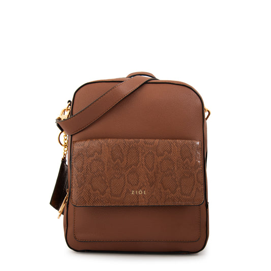 Mochila michelle mediana café medio