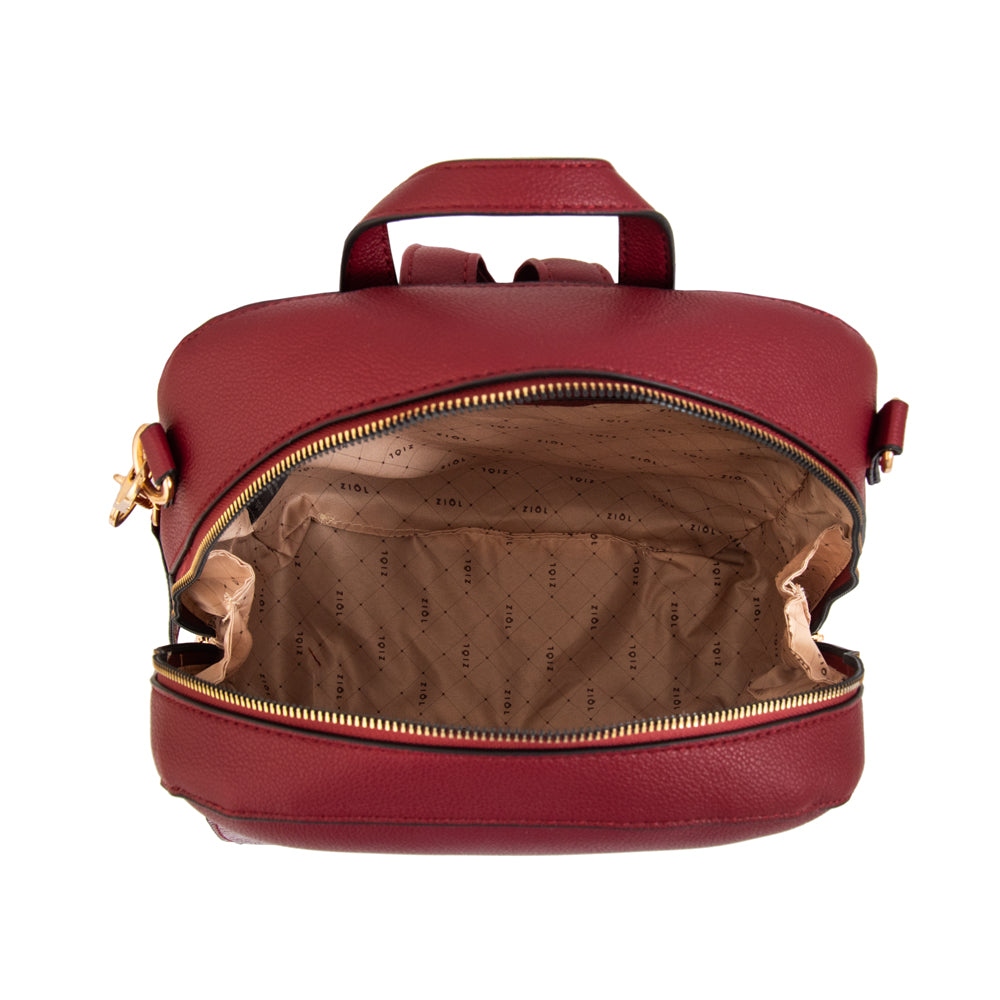 Mochila michelle mediana rojo oscuro