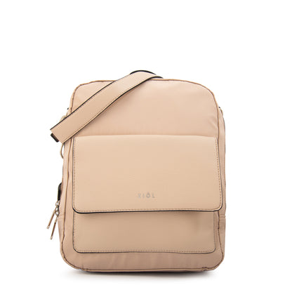 Mochila michelle mediana beige