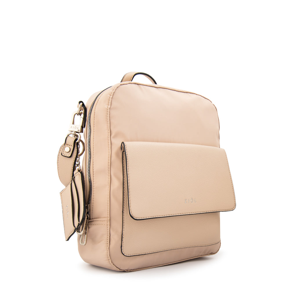 Mochila michelle mediana beige