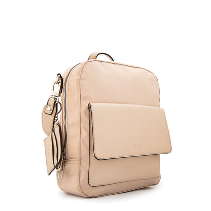 Mochila michelle mediana beige