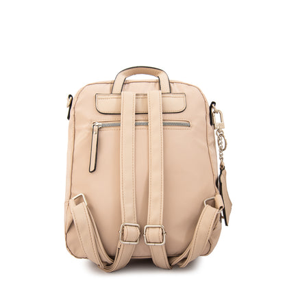 Mochila michelle mediana beige