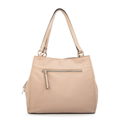 Cartera tote tres divisiones michelle grande beige