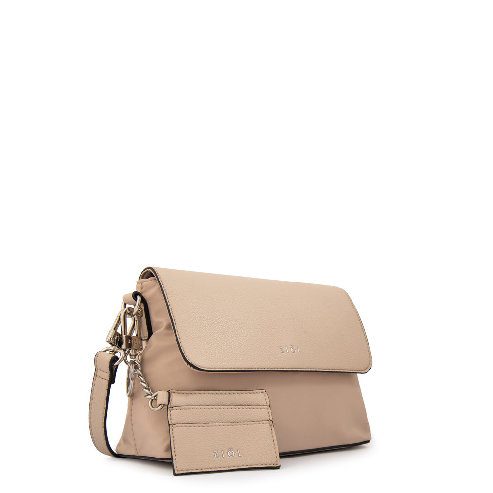 Cartera bandolera michelle pequeña beige