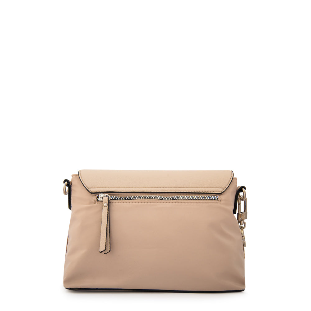 Cartera bandolera michelle pequeña beige