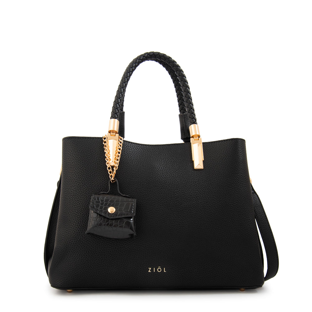 Cartera tote bambina mediana negro – ZiolBags Chile