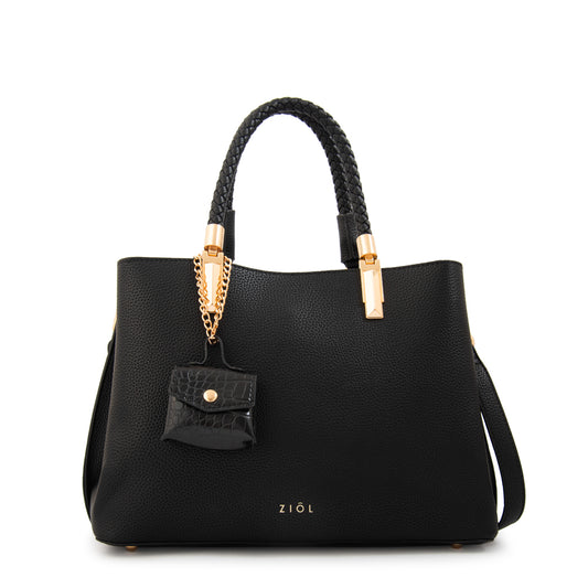 Cartera tote bambina mediana negro