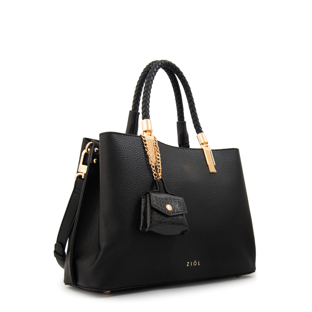 Cartera tote bambina mediana negro