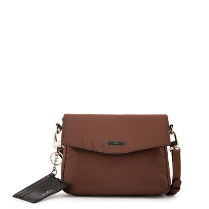 Cartera bandolera raquel pequeña café
