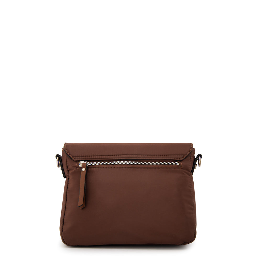 Cartera bandolera raquel pequeña café