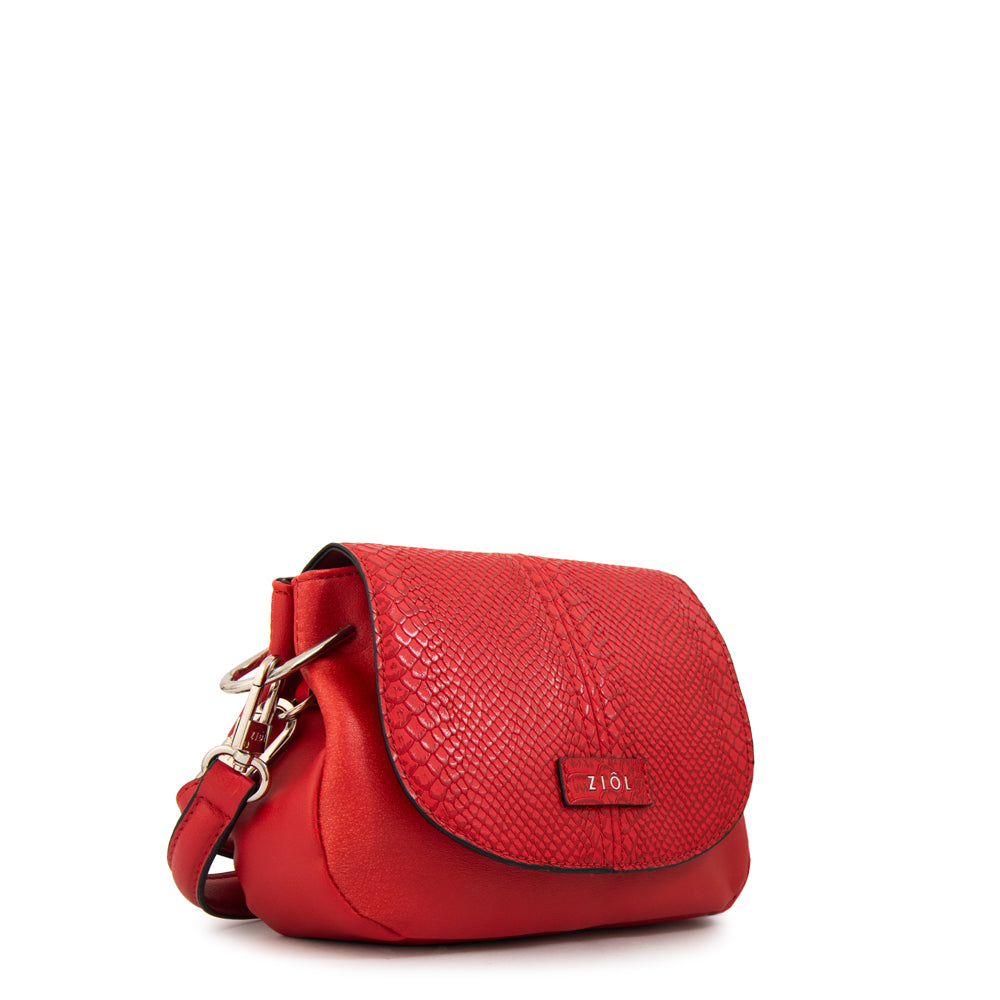 Cartera bandolera marcela mediana rojo