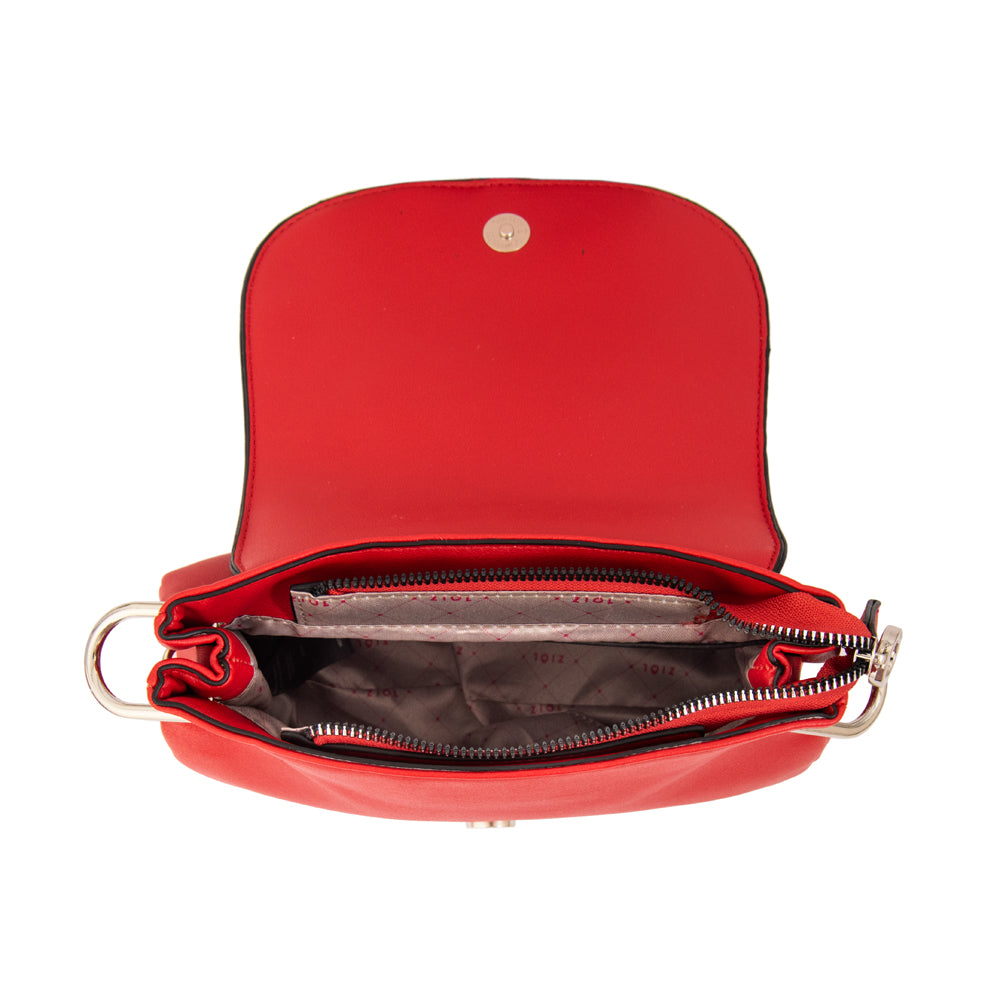 Cartera bandolera marcela mediana rojo