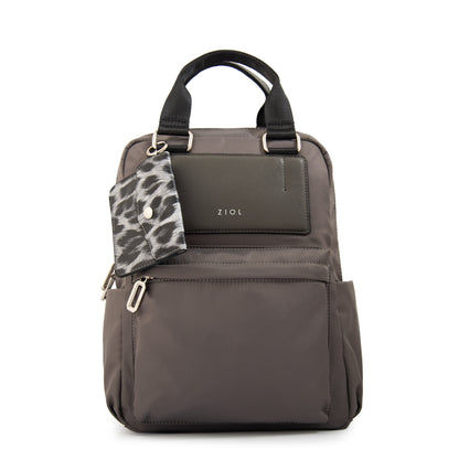 Mochila alfira mediana gris oscuro