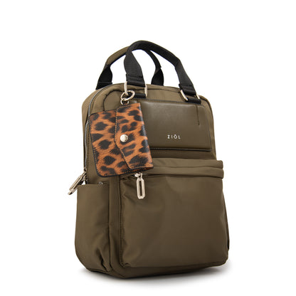 Mochila alfira mediana verde oliva