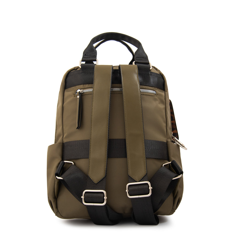 Mochila alfira mediana verde oliva