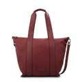 Cartera tote nelly grande rojo oscuro