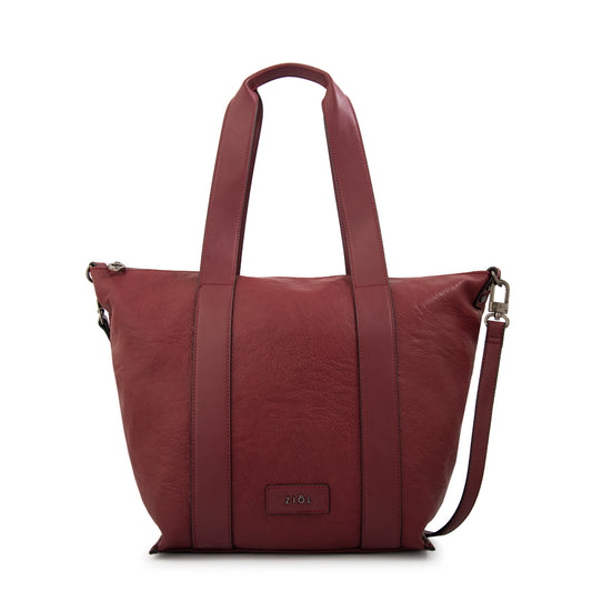Cartera tote nelly grande rojo oscuro