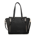 Cartera tote tres divisiones penny negro