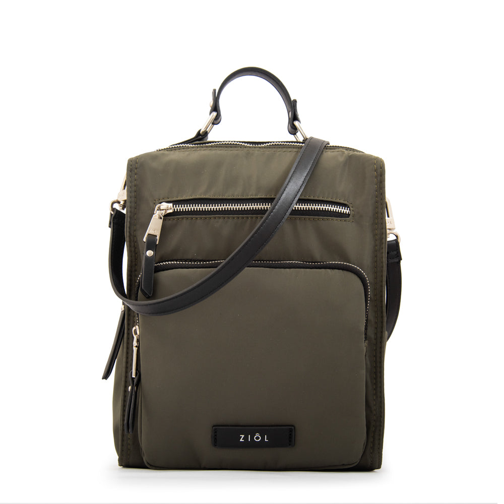 Mochila zuleika verde oliva