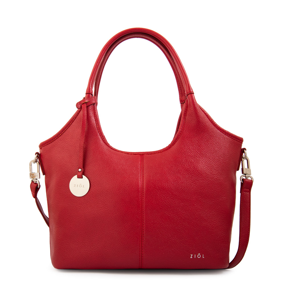 Cartera tote noelia grande rojo oscuro